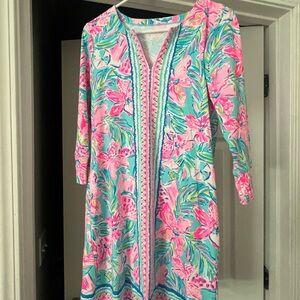 Lilly Pulitzer Pink and Blue Floral Dress